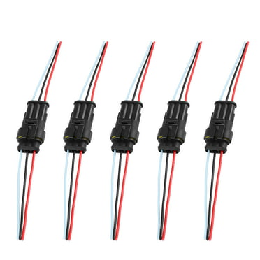10 Set Car Waterproof Electrical Connector Plug Wire 8.5cm AWG 3 Pin 3 Way